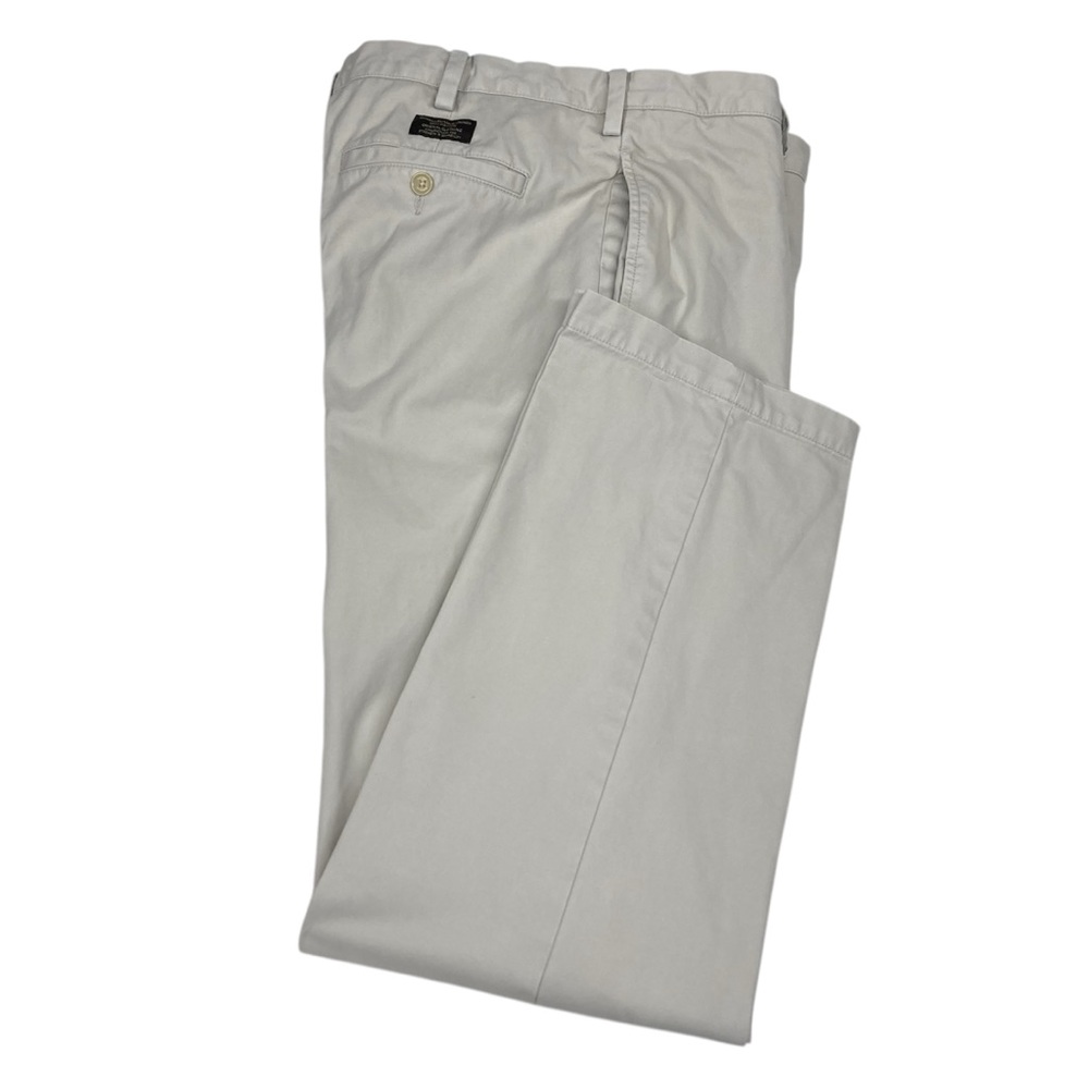 Banana Republic Chinos W38 L32 Light Khaki Straight Fit Gavin 100% Cotton